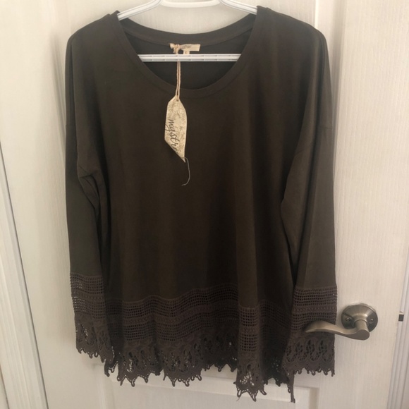 ✨ Anthropologie NWT Mystree Soft Lace Coastal Comfortable Tunic - Picture 15 of 16